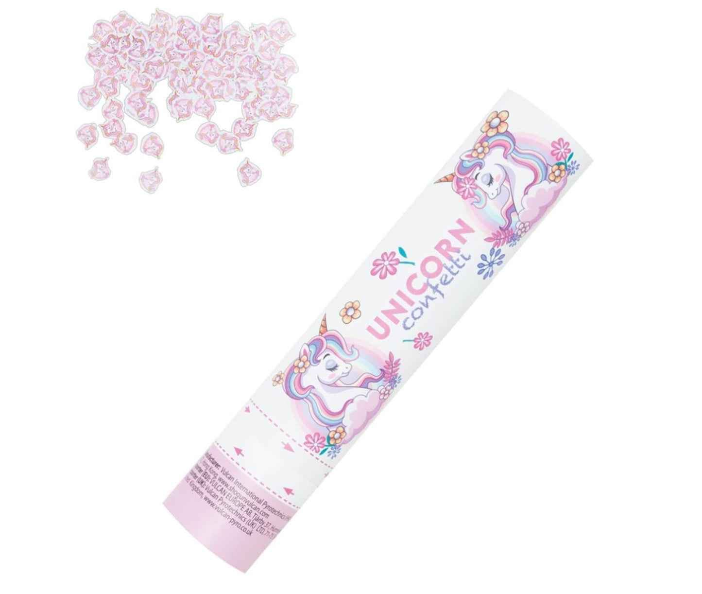 Konfetti Unicorn 25cm 12Stk