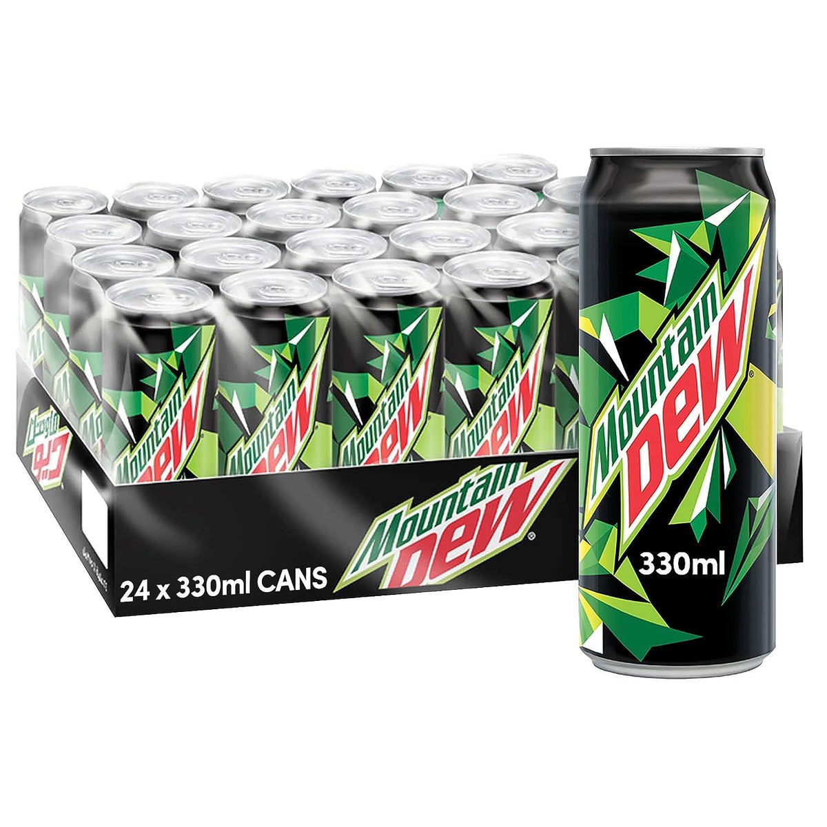 MOUNTAIN DEW CARBONATED DRINK 330ML x 24stk