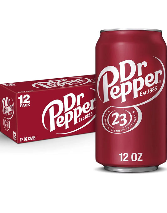 (USA) Dr. Pepper BOX: Regular - 355ml x 12 Stk