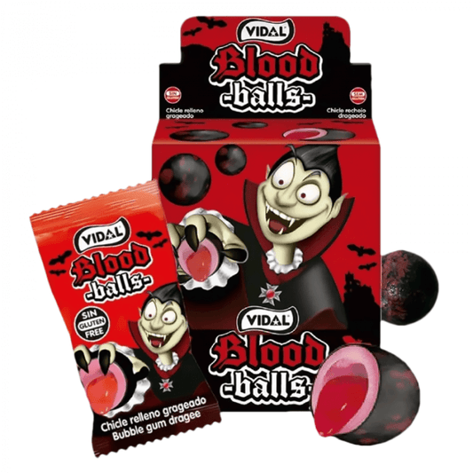 Vidal Blood Balls Bubble Gum - 200stk
