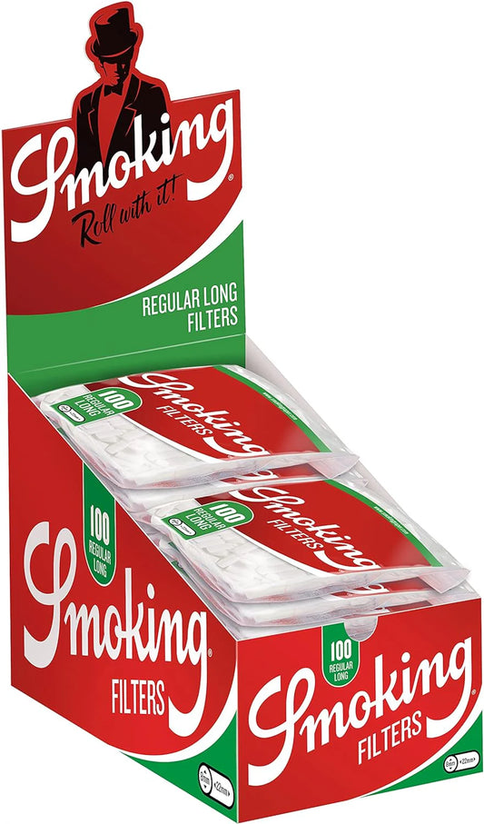 Smoking Green Regular Long FIlter Bags - 100 x 25 Stk