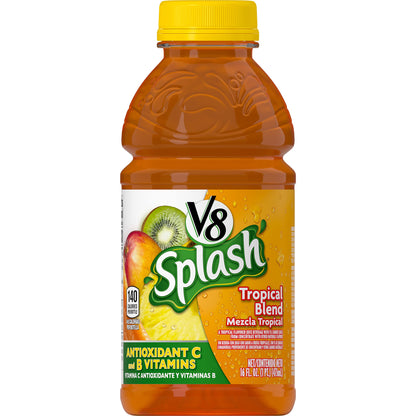 V8 Splash Tropical Blend 16oz (473ml) - 12stk