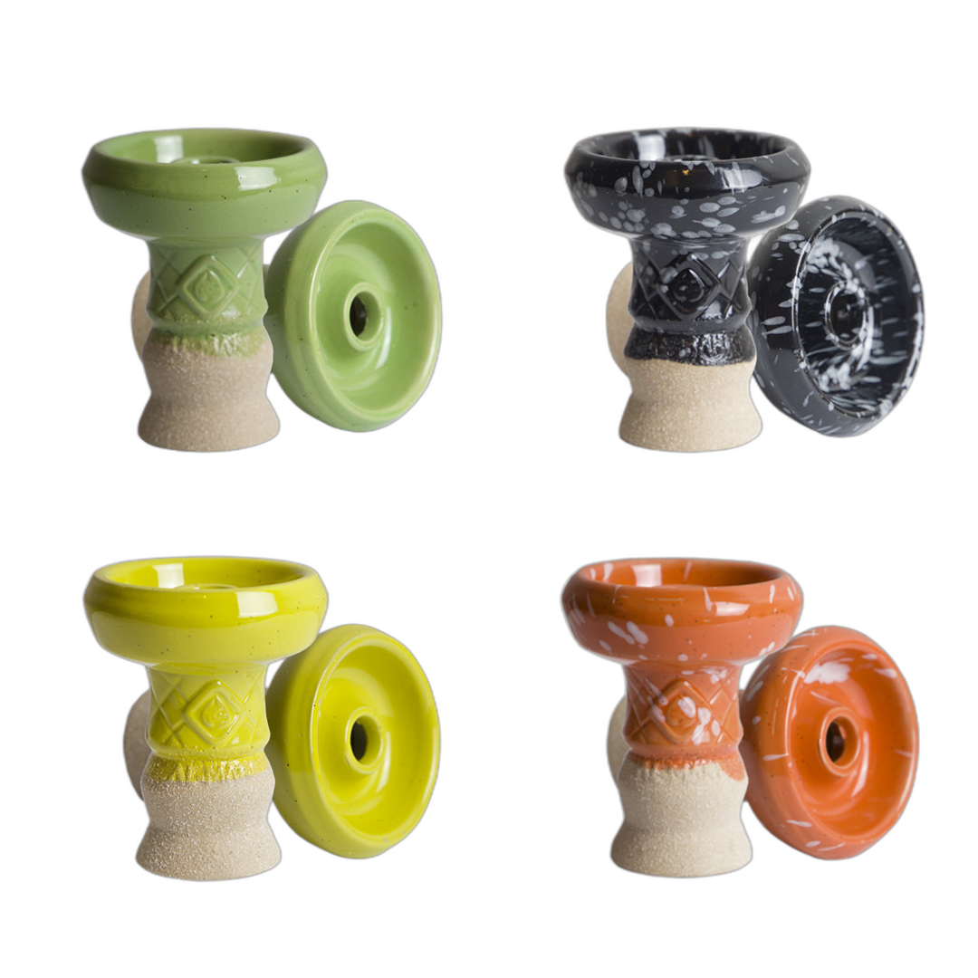 Al-Mani Hand Made Glasert Shisha - skål - 6 stk