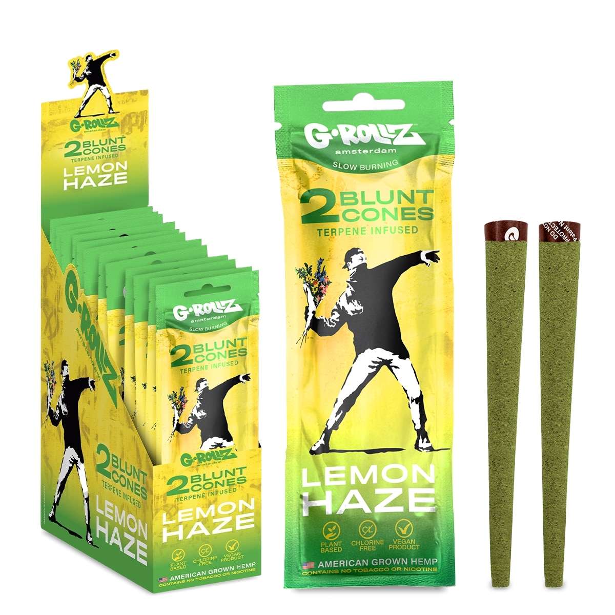 G-Rollz Blunt Cones Lemon Haze 2 x 12 Stk