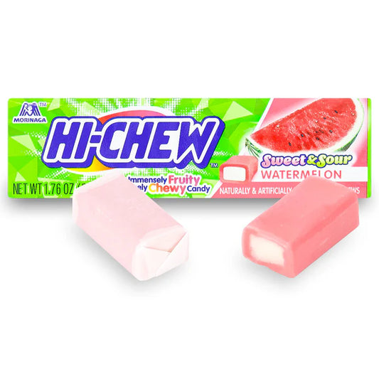 Hi-Chew Gum: Fruit Chews Sw. & Sour Wtrm. - 50g x 15 Stk