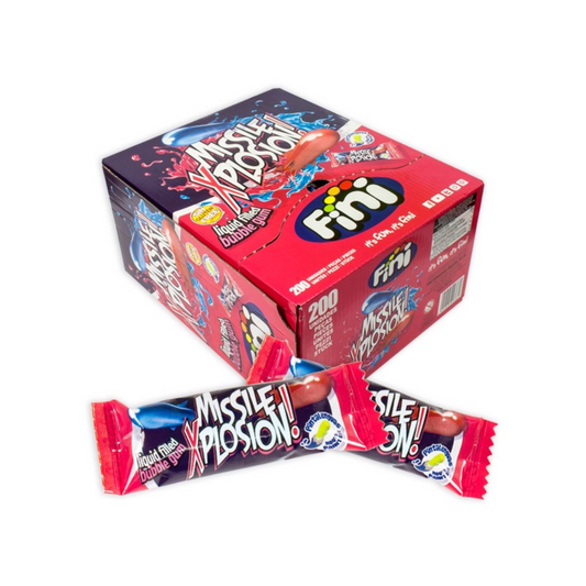 Fini Missile Explosion! Liquid Filled Bubble Gum Display - 200stk