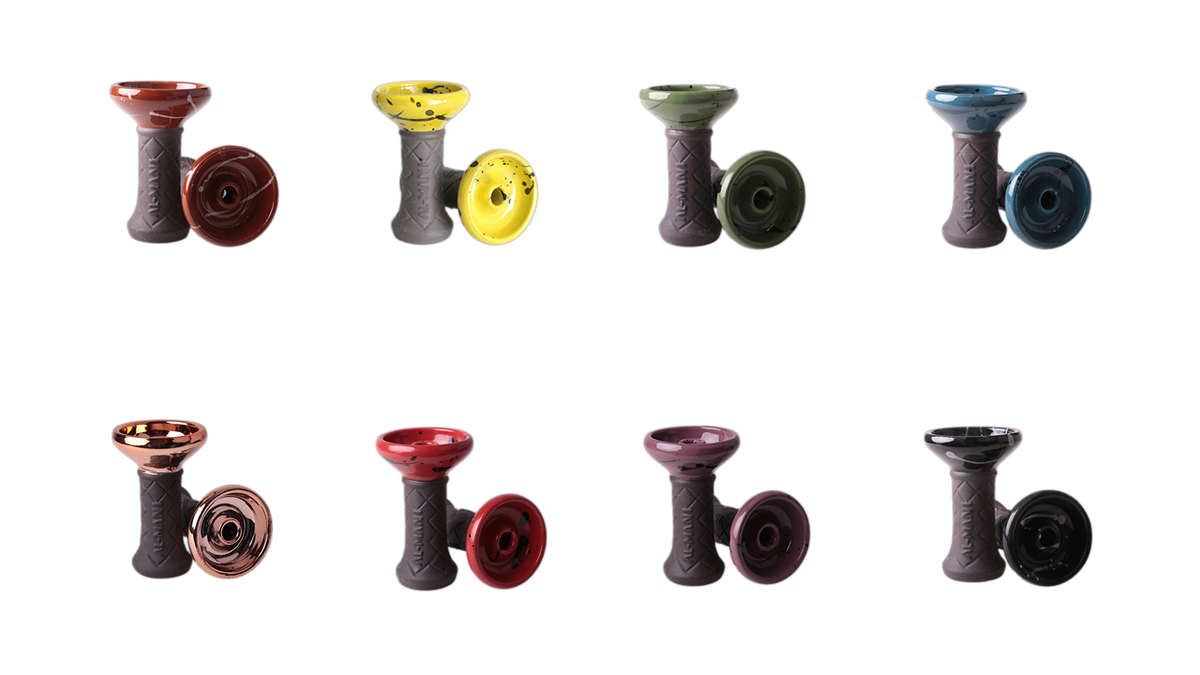 Al-Mani Hand Made Glazed Bowls - 6 stk