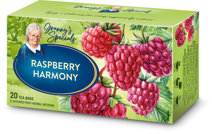 MOKATE LOYD Flavoured Fruit Tea - 20BAGS RASPBERRY 6 X 40 G