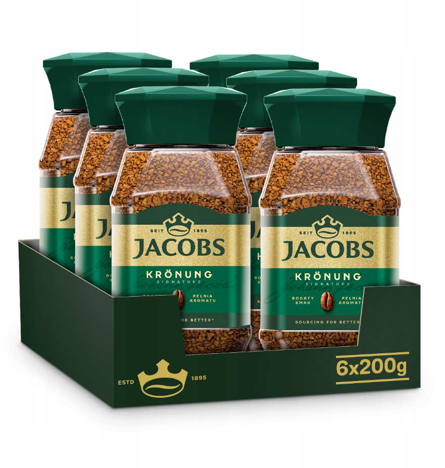 JACOBS Ronung Instant Coffee - 100g x 6stk