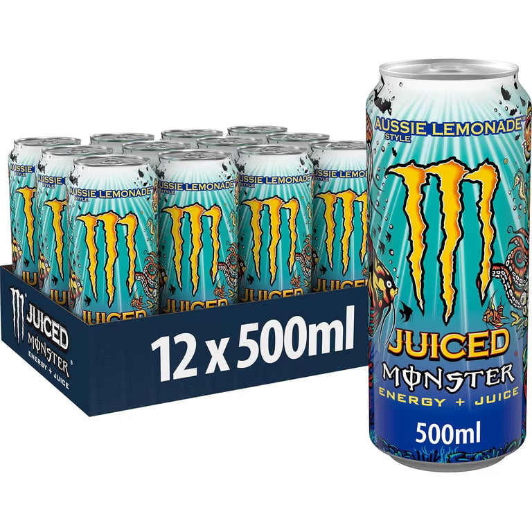 MONSTER ENERGY DRINK JUICED AUSSIE LEMONADE 500ML x 12stk