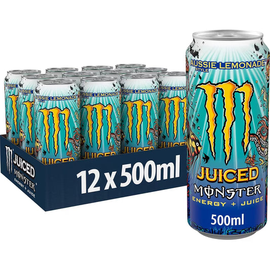 MONSTER ENERGY DRINK JUICED AUSSIE LEMONADE 500ML x 12stk