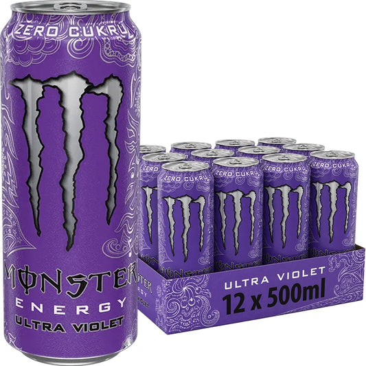 MONSTER ENERGY DRINK ULTRA VIOLET 500ML x 12stk