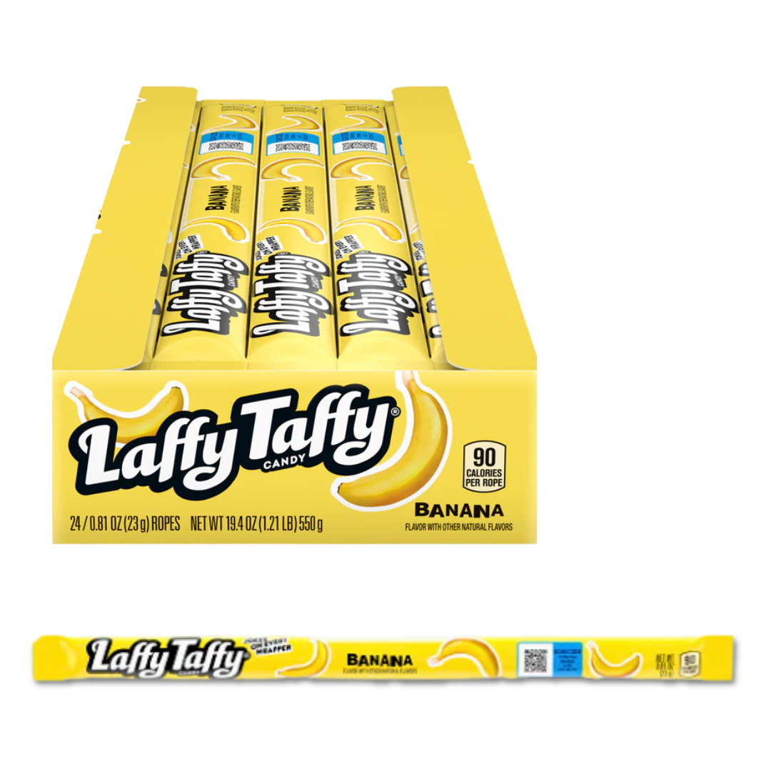Laffy Taffy Rope Banana - 23g x 24stk