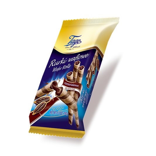 TAGO wafer rolls filled with COCOA CREAM - 150g x 30stk