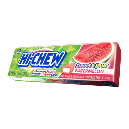 Hi-Chew Fruit Chews Sweet & Sour Watermelon 1.76oz - 15stk