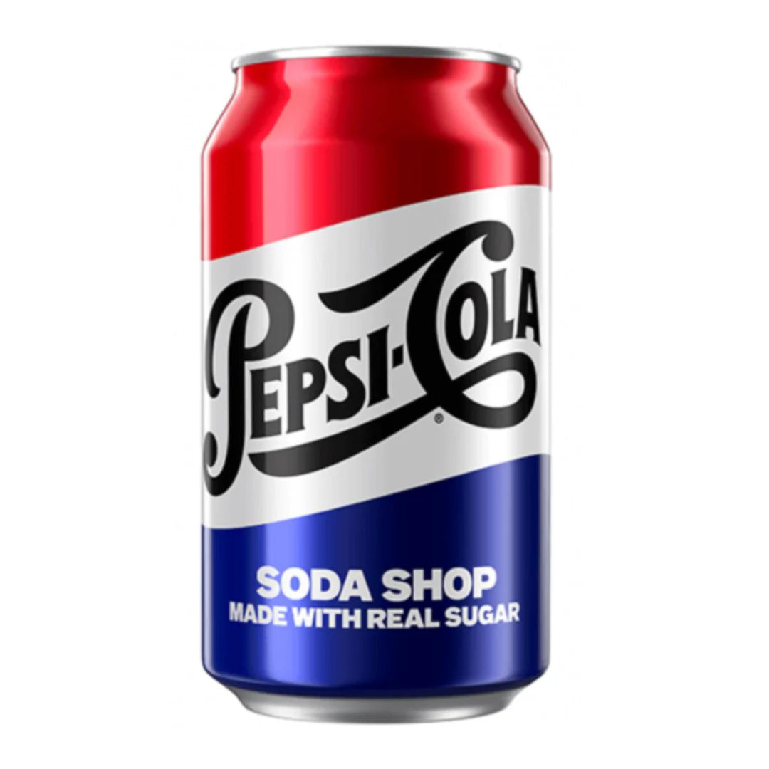Pepsi Soda Shop with Real Sugar 12oz (355ml) - (2x12) 24stk