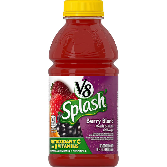 V8 Splash Berry Blend 16oz (473ml) - 12stk
