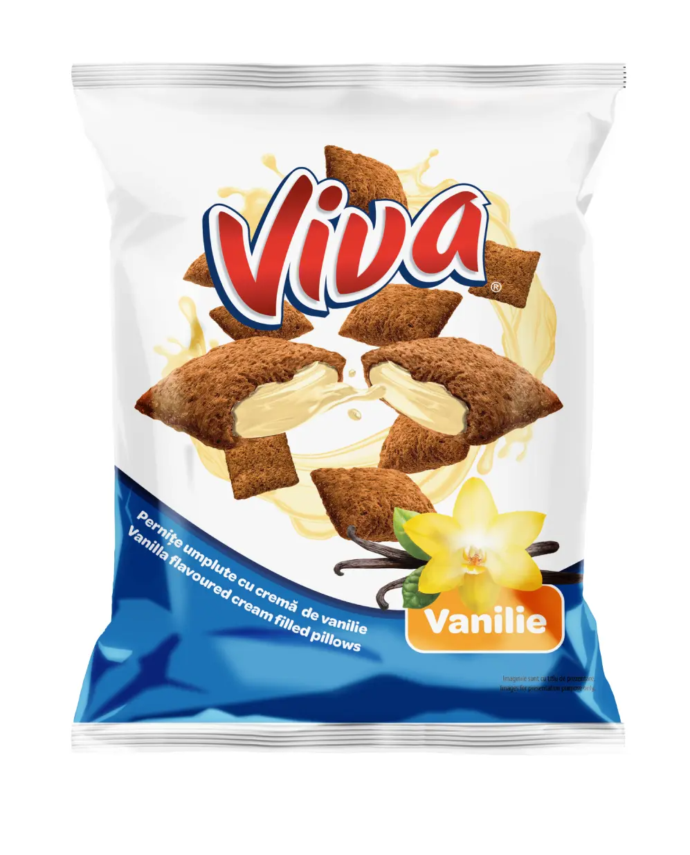 VIVA Cream Snacks VANILLA - 200g x 14stk