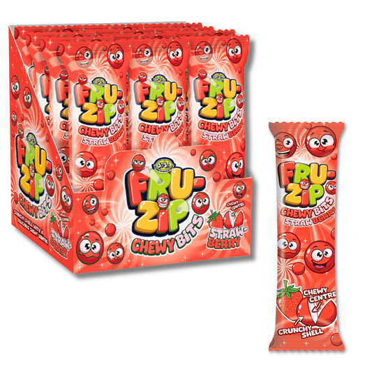 JoJo Fru-Zip Chewy Bits Strawberry 15g - 24stk