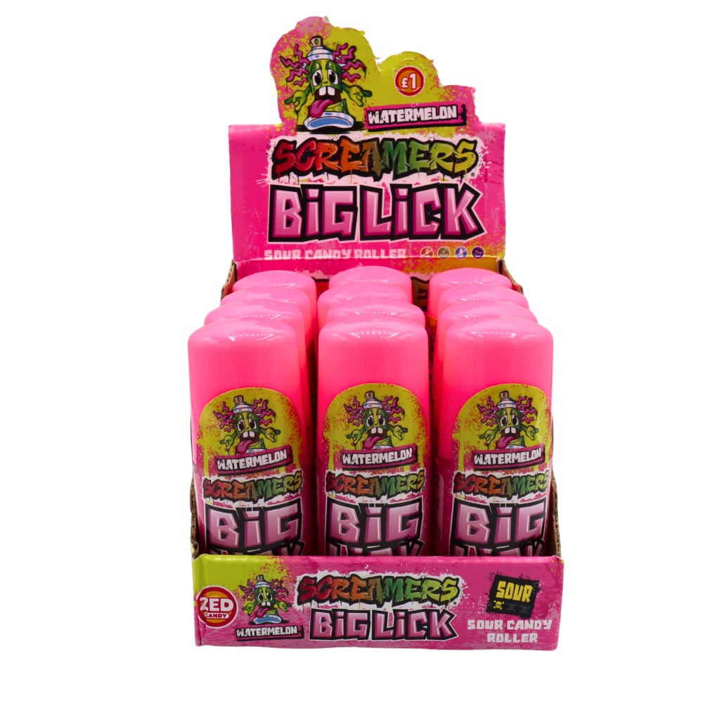 Zed Screamers Big Lick Watermelon 76.8g - 12stk