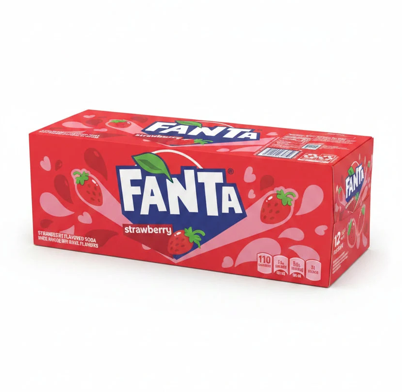 (USA) Fanta BOX: Strawberry - 355ml x 12 Stk