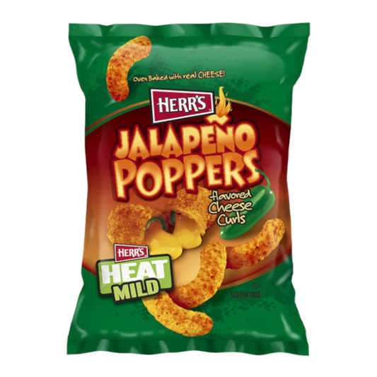 Herr's jalapeno Popper Cheese Curls 1oz (28g) - 42stk