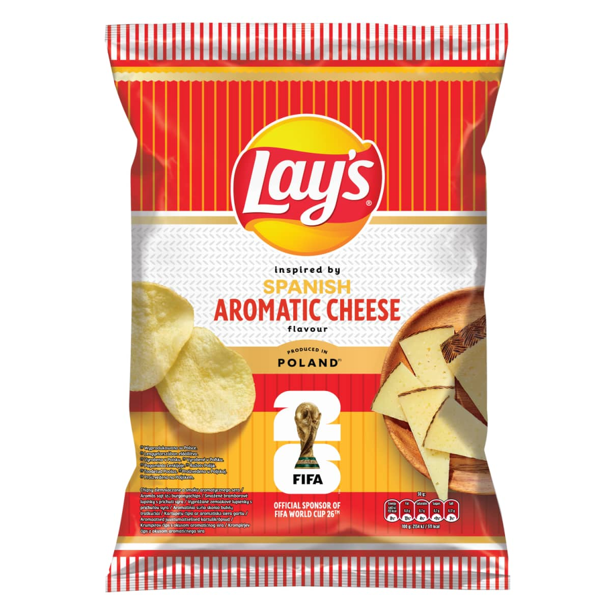 Lay's Manchego Cheese 130g x 21stk
