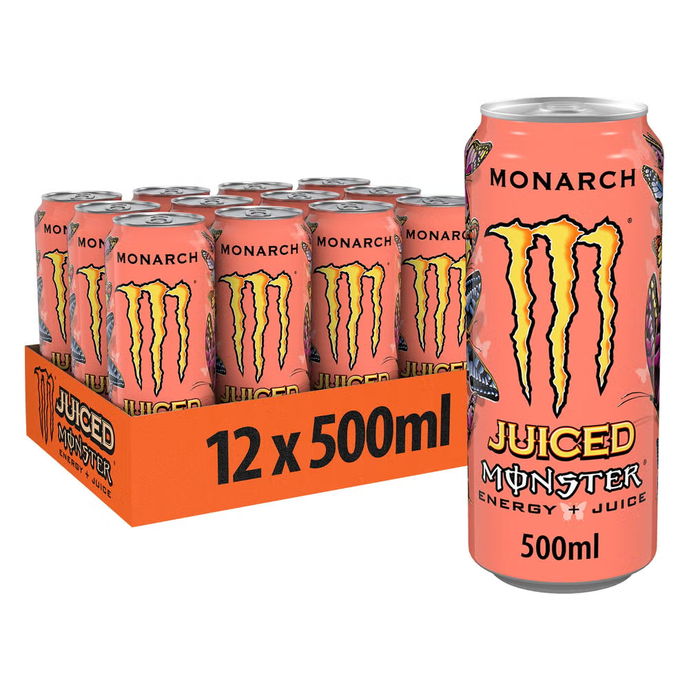 MONSTER ENERGY DRINK JUICED MONARCH 500ML x 12stk