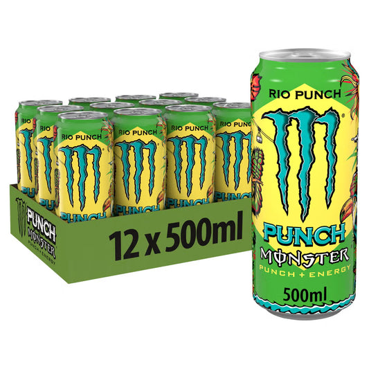 MONSTER ENERGY DRINK RIO PUNCH 500ML x 12stk
