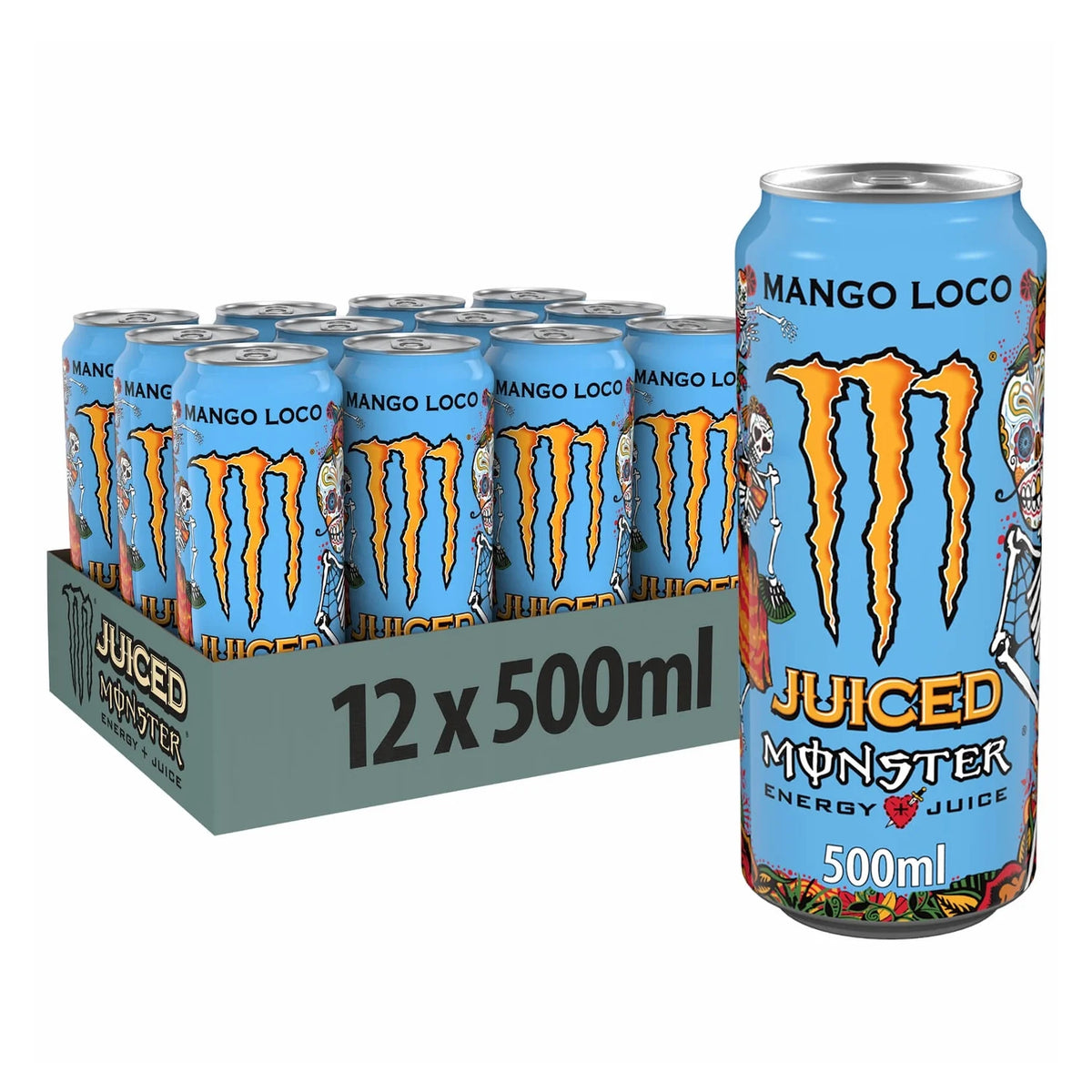 MONSTER ENERGY DRINK MANGO LOCO 500ML x 12stk