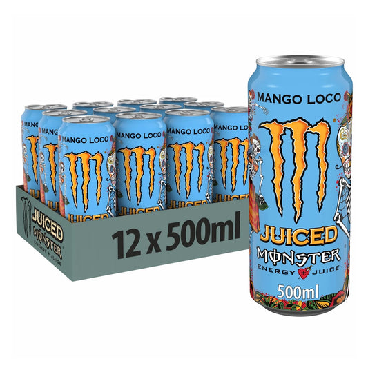MONSTER ENERGY DRINK MANGO LOCO 500ML x 12stk
