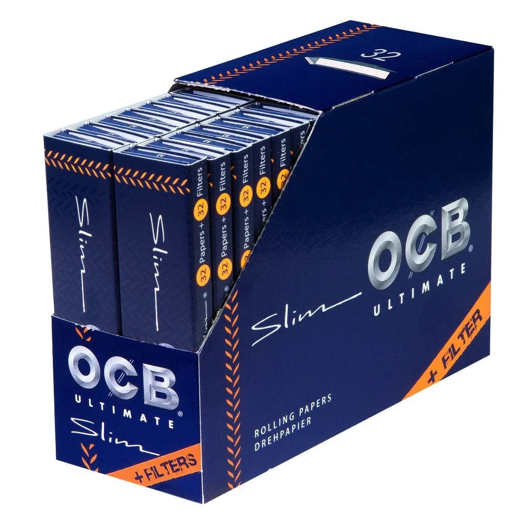 OCB KS Slim Blue/Ultimate + Tips - 32 stk