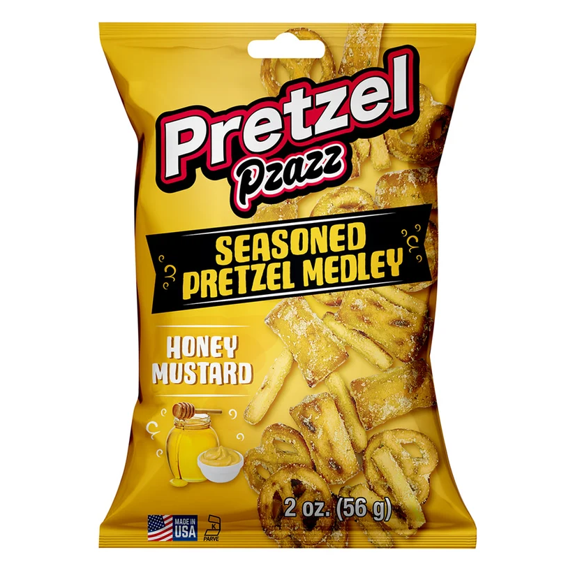 Pretzel PZAZZ HONEY MUSTARD - 57g x 12stk