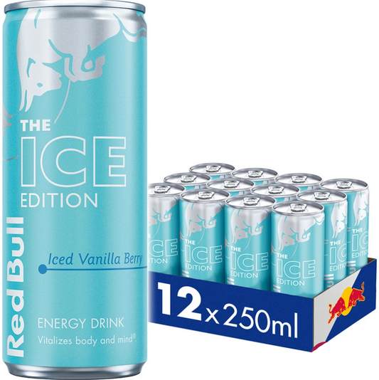 RED BULL ENERGY DRINK ICE EDITION Vanilla-Berry - 250ml x 12stk