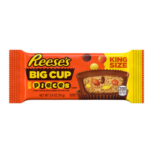 Reese's Pieces Big Cup Peanut Butter Cups King Size 2.8oz (79g) - 16stk