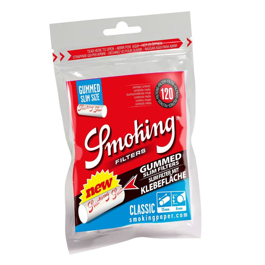 Smoking Gummed Slim FIlter Bags - 120 x 10 Stk