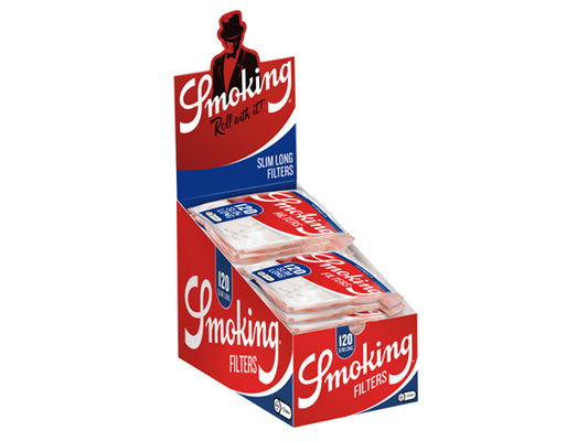 Smoking Blue Slim Filter Bags - 120 x 30 Stk