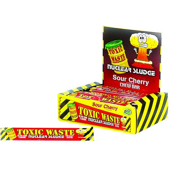 Toxic Waste Nuclear Sludge Chew Bar Cherry - 50stk
