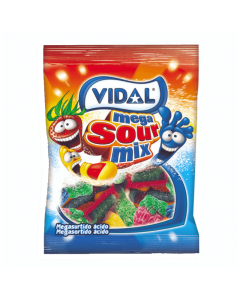 Vidal Mega Sour Mix 3.17oz (90g) - 14stk
