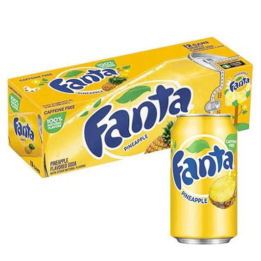 (USA) Fanta BOX: Pineapple - 355ml x 12 Stk