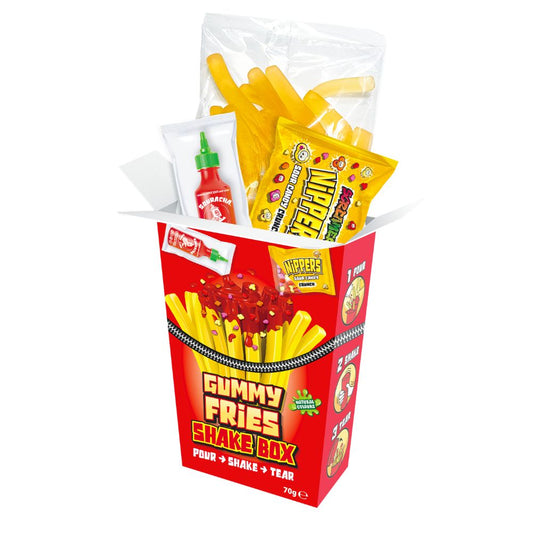 Zed Gummy Fries Shake Box - 70g x 12stk